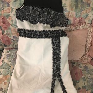 Tan & Lace Lined Dress